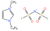1-丁基-3-甲基咪唑雙氟磺酰亞胺鹽結(jié)構(gòu)式